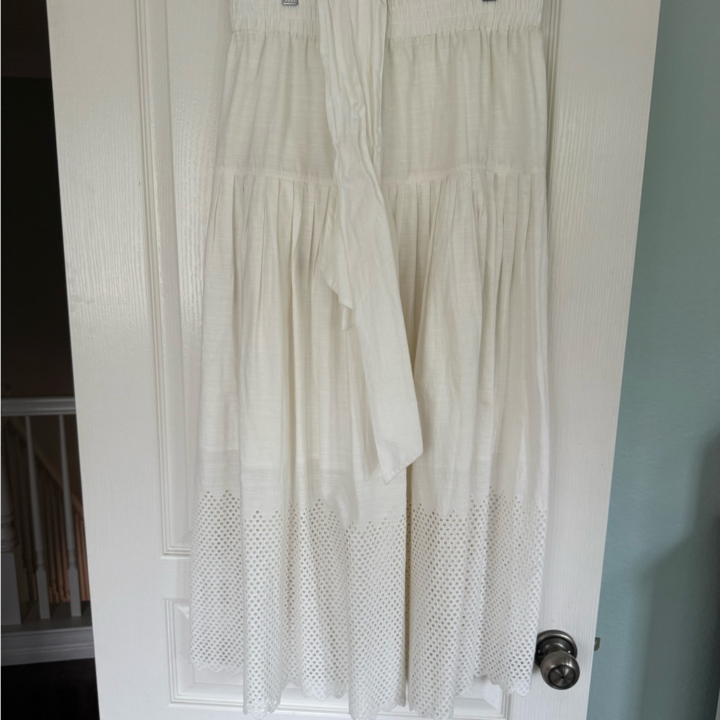 The Great. Cream Maxi Skirt